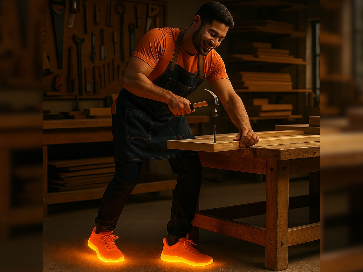Professional using Stepprs insoles
